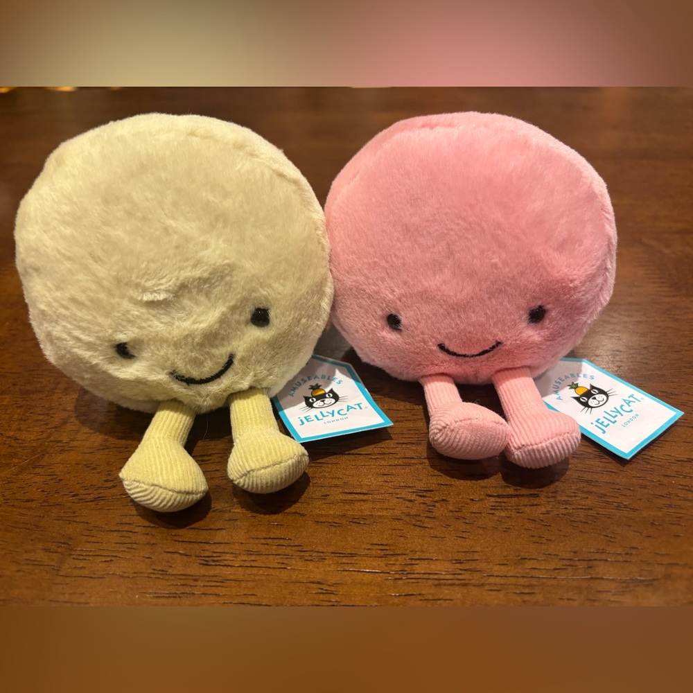 Jellycat bundle Max and Mia Macaron Authentic BNWT